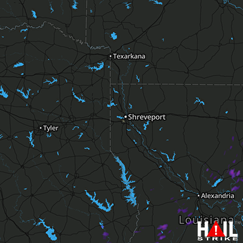 Hail Map Jonesville, LA 05-21-2017