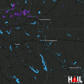 Hail Map Honey Grove, TX 07-05-2017