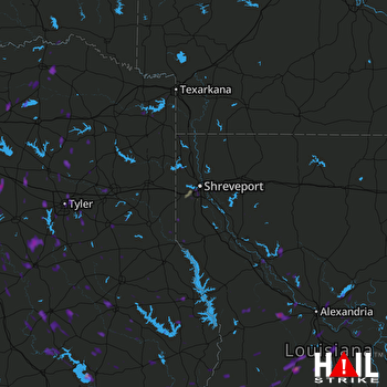 Hail Map Oakdale, LA 07-09-2017