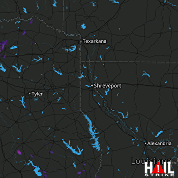 Hail Map Wolfe City, TX 07-15-2017