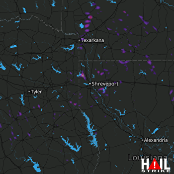 Hail Map Carthage, TX 09-05-2017