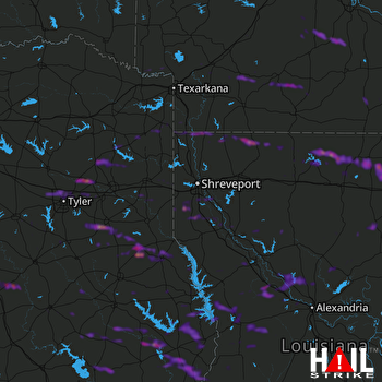 Hail Map Henderson, TX 03-05-2018