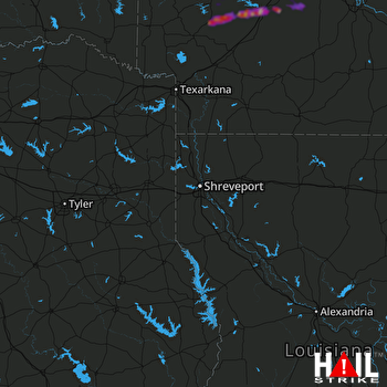 Hail Map Arkadelphia, AR 03-19-2018