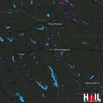 Hail Map Camden, AR 05-17-2018