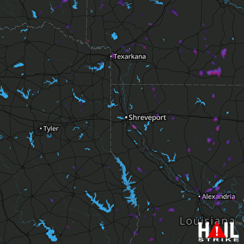 Hail Map Monroe, LA 05-23-2018