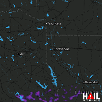 Hail Map Livingston, TX 06-04-2018
