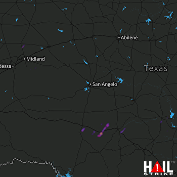 Hail Map SAN ANGELO 04-04-2020