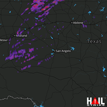 Hail Map Mesquite, TX 05-17-2017