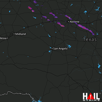 Hail Map Hawley, TX 05-23-2017