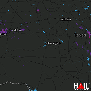 Hail Map Gardendale, TX 05-31-2017