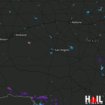 Hail Map Lampasas, TX 06-03-2017