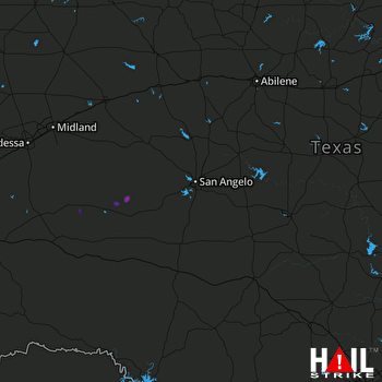 Hail Map SAN ANGELO 06-19-2017