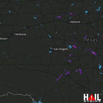 Hail Map Mason, TX 09-19-2017