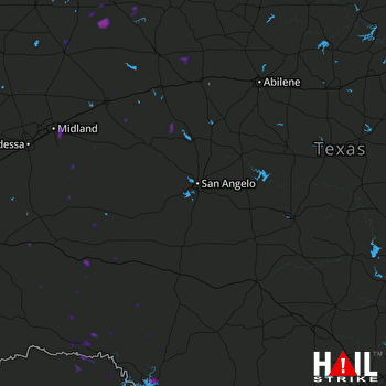 Hail Map SAN ANGELO 06-18-2018