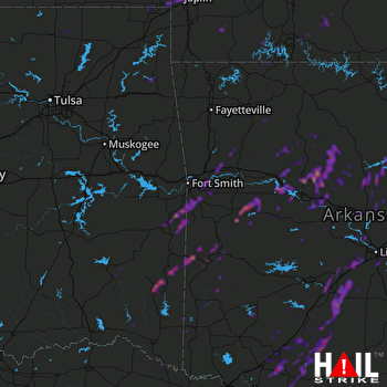 Hail Map Joplin, MO 04-18-2019