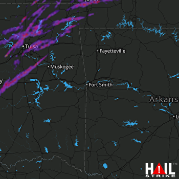 Hail Map Tulsa, OK 05-23-2019