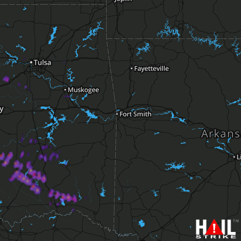 Hail Map Atoka, OK 05-08-2020
