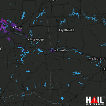 Hail Map Tulsa, OK 08-13-2020