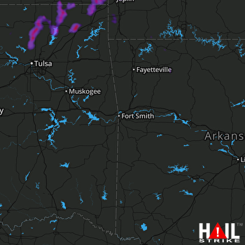Hail Map Miami, OK 08-16-2020