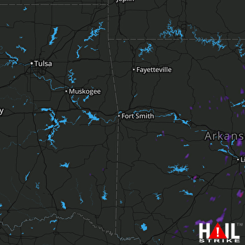Hail Map FORT SMITH 07-14-2017
