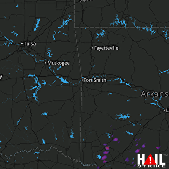 Hail Map Texarkana, AR 09-05-2017