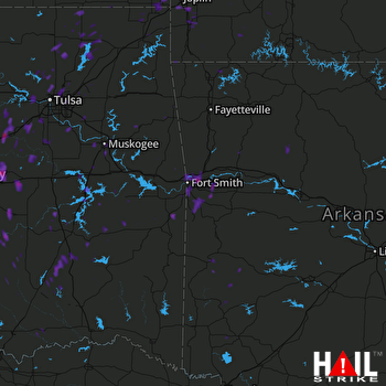 Hail Map Seminole, OK 10-22-2017