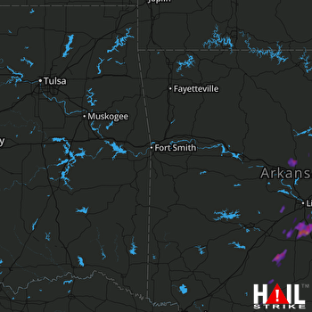 Hail Map Greenbrier, AR 11-03-2017