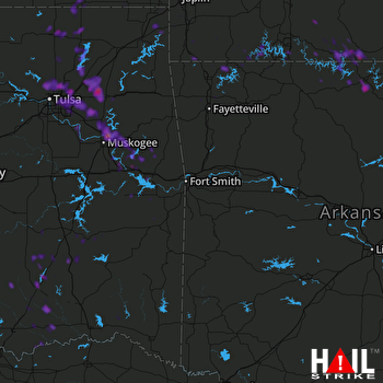 Hail Map Owasso, OK 05-15-2018
