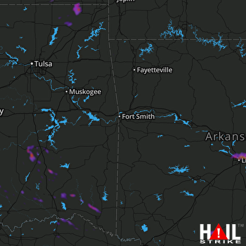 Hail Map North Little Rock, AR 05-15-2018