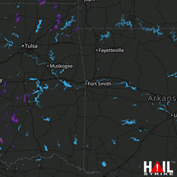 Hail Map Mcalester, OK 05-20-2018