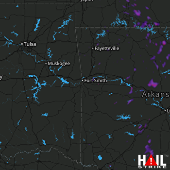 Hail Map Russellville, AR 05-26-2018