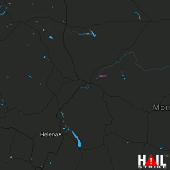 Hail Map GREAT FALLS 06-28-2017
