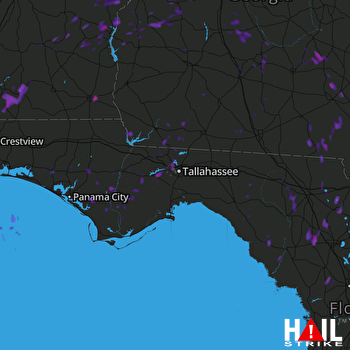 Hail Map Dothan, AL 07-21-2017