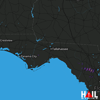 Hail Map Newberry, FL 03-19-2018