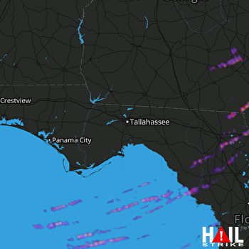 Hail Map Blackshear, GA 03-20-2018