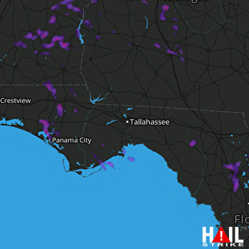 Hail Map Tifton, GA 06-04-2018