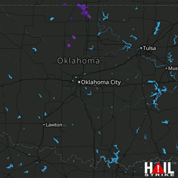 Hail Map Blackwell, OK 07-16-2019