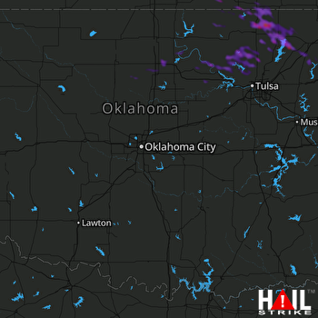 Hail Map Chelsea, OK 08-16-2019