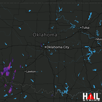 Hail Map Altus, OK 03-19-2020