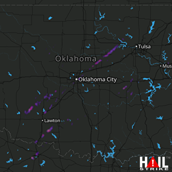 Hail Map Wichita Falls, TX 03-28-2020