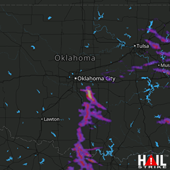 Hail Map Claremore, OK 05-05-2020