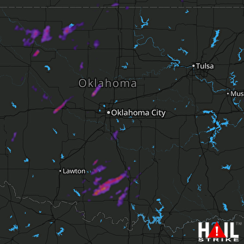 Hail Map Noble, OK 05-22-2020