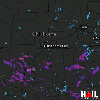 Hail Map Lawton, OK 07-31-2020