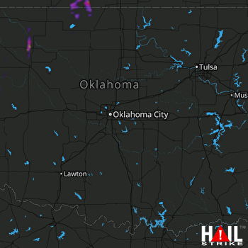 Hail Map Harper, KS 08-02-2020