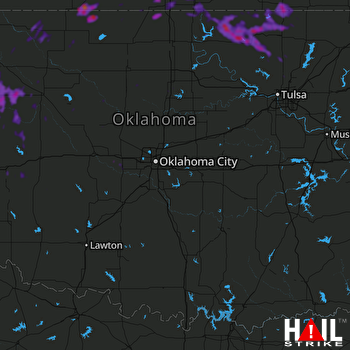 Hail Map Pawhuska, OK 08-11-2020