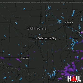 Hail Map Sallisaw, OK 08-30-2020