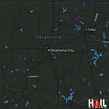Hail Map Mead, OK 09-09-2020