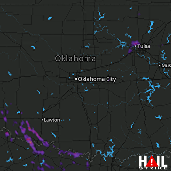 Hail Map Wichita Falls, TX 10-23-2020