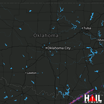Hail Map Hugo, OK 05-11-2021