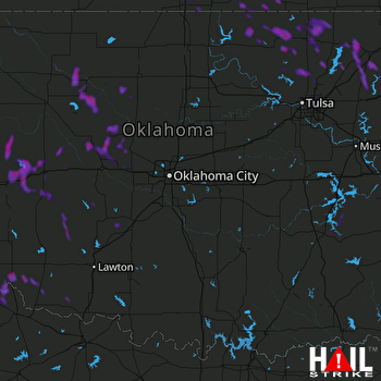 Hail Map Winfield, KS 07-26-2021